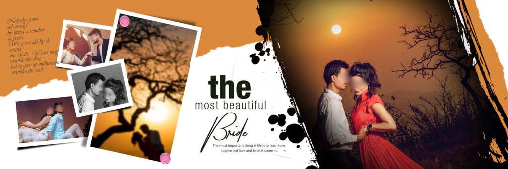 free fully editable 12x36 wedding album background layers