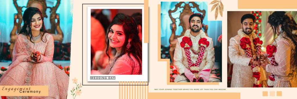 fully editable engagement ceremony dm design 12x36 layers