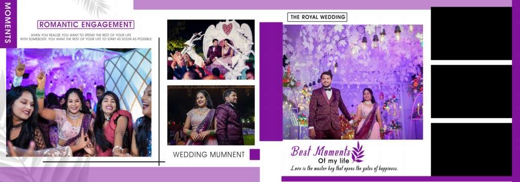 indian ring ceremony photo album layouts for photoshop