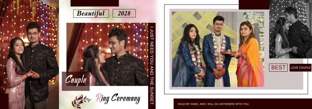latest engagement album design psd sheets hd quality
