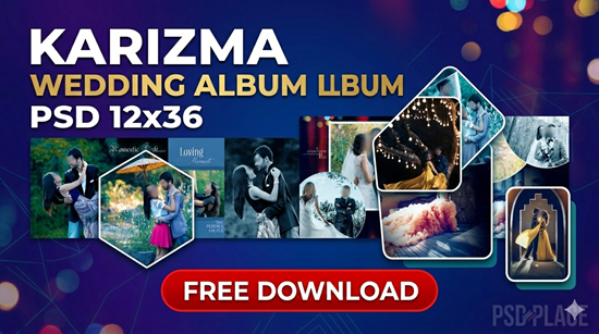 Karizma Wedding Album PSD 12x36 Free Download
