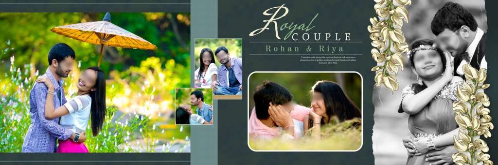 creative wedding album dm design 12x36 layers pack