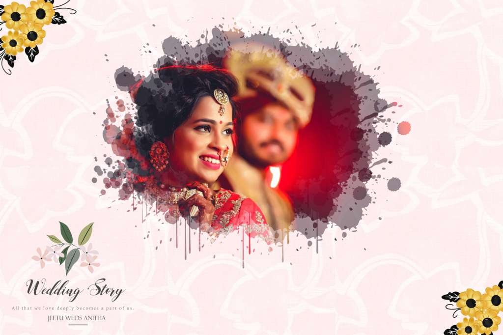 12x18 wedding album cover page psd stylish editable designs