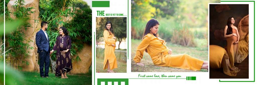 creative pregnancy photoshoot photo album layouts for photoshop