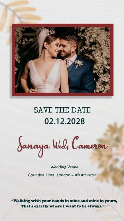 fully editable wedding countdown instagram story templates