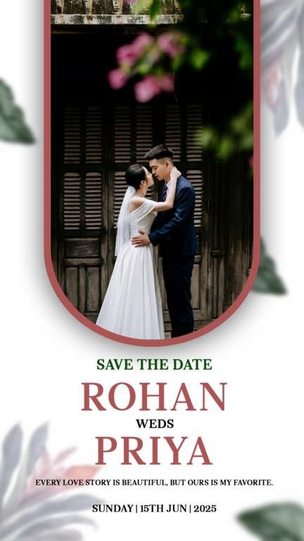 engagement invitation instagram story psd download