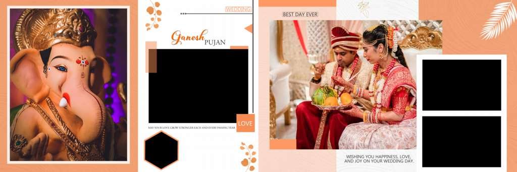 ganesh puja vidhi album design 12x36 psd free download 2026